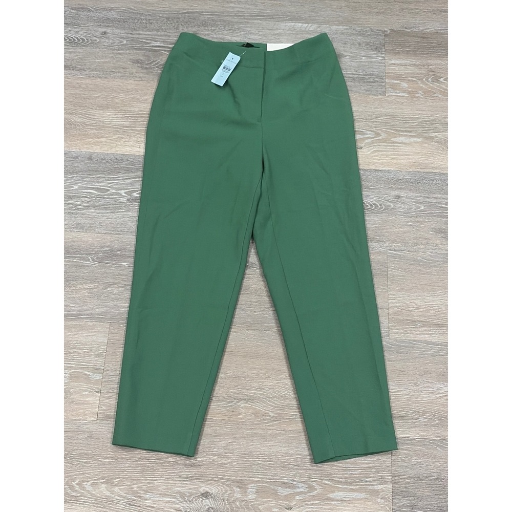 Ann Taylor The Slim High Rise Ankle Pants Green 0P Petite NWT